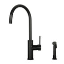One-Handle Copper Widespread Kitchen Faucet with Side Sprayer