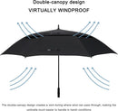72 Inch Windproof Golf Umbrella Auto Open Double Canopy