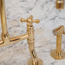 Unlacquered Brass Curved Legs kitchen Faucet