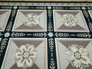 9' X 12' Handmade English Aubusson Savonnerie Design Needlepoint Wool Rug Nice