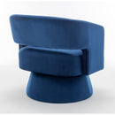 Swivel Barrel Chair, Velvet Accent Armchair 360 Degree Swivel Club Chair for Living Room Bedroom Reception Room