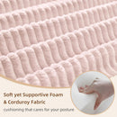 Transformable Sofa Bed QueenSize Pink Folding Frame