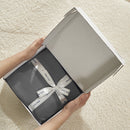 100% Microfiber Jersey Knit Sheet Set with Pillowcases-Grey