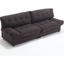 Cloud Style Sofa, Teddy Velvet Fabric, Comfy Padded Cloud Couch for Living Room, Apartment