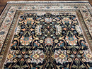 Indo Persian Bidjar Rug 6x10, Vintage Handmade Wool Carpet, Allover Pattern
