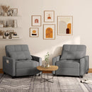Dark Gray Sleeper Chair Bed Three In One Convertible Modern Linen Fabric Sofa