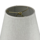 16"W 1 Light Swag Plug-In Pendant  Textured Oatmeal Shade Black Cord