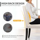 Beige Upholstered Dining Chairs Set Of 4 Modern Fabric