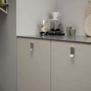Satin Steel "Leaf" Tab Drawer Pulls