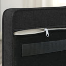 Modern Elevated Dog Sofa Bed for Small and Medium Dogs, Comfortable Black Linen Pet Bed