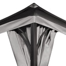 TREXM 10x12 Outdoor Gazebo Tent with Double Roofs, Patio Gazebo with Mosquito Netting and Privacy Screens, Patio Canopy for Shade and Rain for Backyard, Garden, Lawn and Deck (Grey)