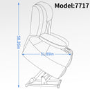 Dual Motor Infinite Position Up to 350 LBS Leatherair Power Lift Recliner Chair, Heavy Duty Motion Mechanism with 8-Point Vibration Massage and Lumbar Heating, Stainless steel Cup Holders, Brown