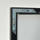 Tempered mirror 71" x 32" Tall Full Length Mirror with Stand, Black Wall Mounting Full Body Mirror, Metal Frame Full-Length Mirror for Living Room, Bedroom