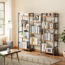 Rustic Brown Four Tier Bookshelf For Home Office Storage