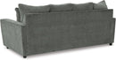 Gray Upholstered Casual Sofa With Flared Arms Modern