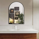 Arched Full Length Wall Mirror 24x36 Matte Black Frame