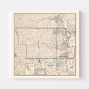 Vintage Map of Glenn County, California 1935