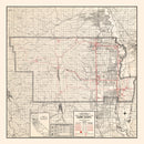 Vintage Map of Glenn County, California 1935