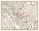 Vintage Map of Fresno County, California 1935