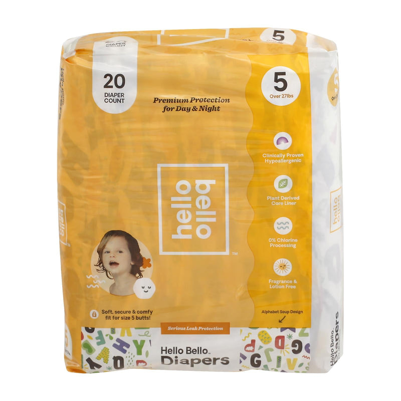 Hello Bello Diapers Size 5 for Over 27 lb - 20 Count