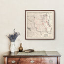 Vintage Map of Colusa County, California 1935