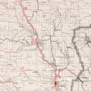 Vintage Map of Mendocino County, California 1935