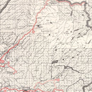 Vintage Map of Tuolumne County, California 1935