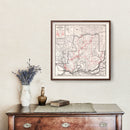 Vintage Map of Solano County, California 1935