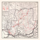 Vintage Map of Solano County, California 1935