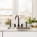 One-Handle Matte Black & Gold Drinking Water Filter Faucet Water Purifier Faucet - AK97703BLZG