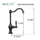 One-Handle Oil Rubbed Bronze Drinking Water Filter Faucet Water Purifier Faucet - AK97718-ORB