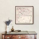 Vintage Map of Riverside County, California 1935
