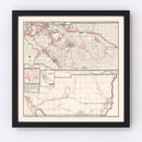 Vintage Map of Riverside County, California 1935