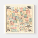 Vintage Map of Piscataquis County, Maine 1858
