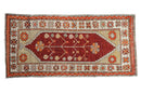 2.5x5.5 Vintage Distressed Oushak Rug Runner