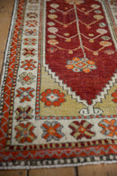 2.5x5.5 Vintage Distressed Oushak Rug Runner