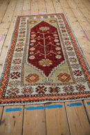 2.5x5.5 Vintage Distressed Oushak Rug Runner
