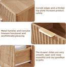 Distressed Fluted Dresser Featuring Six Drawers 42Inch