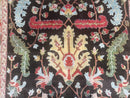 Peshawar Rug, 6x9 Rug, Hand Knotted Wool Area Rug, Black and Silver Rug, Unique Oriental Carpet, Handmade, Medium Sized Rug, Persian Rug