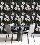 Hares on Dark Wallpaper