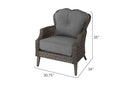 Tenaya 3-Piece Wicker Sofa Set with Stationary Chairs
