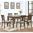 Kitchen Dining Set, Rectangular Dining Table With Upholstered Chairs
