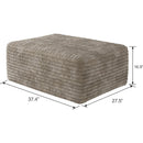 37.40'Sofa ottoman ,No Assembly Required,Camel(Plush Corduroy Fabric)
