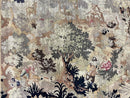 Antique French Tapestry 6x5 ft, European Handmade Wool Aubusson Weave Vintage Tapestry