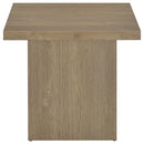 Devar Square Engineered Wood Side End Table Latte