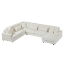 Oversized Sectional Sofa U - Shaped Sofa Couch Modern Sofa Upholstered In Soft With A Chaise Lounge For Living Room