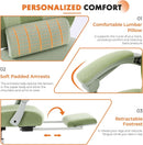 Green Ergonomic High Back Mesh Office Chair Lumbar Support