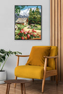 Needlepoint canvas for halfstitch without yarn At The Last Chalet SE981.152 Seg De Paris Printed Tapestry Canvas