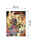 Needlepoint canvas for halfstitch without yarn The Young Girl (After Klimt) SE981.156 Seg De Paris Printed Tapestry Canvas
