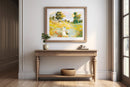 Needlepoint canvas for halfstitch without yarn Canvas Promenade SE981.61 Seg De Paris Printed Tapestry Canvas